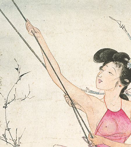 竹溪-胡也佛的仕女画和最知名的金瓶梅秘戏图